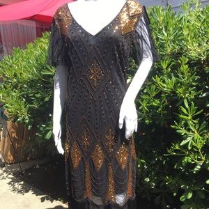 Vision for Innovation Black and Gold Dress